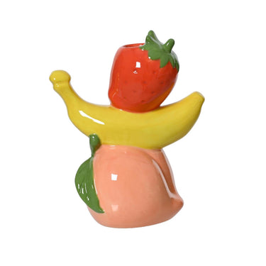 Decoris vaas porselein 9cm15cmh18cm fruit gestapeld
