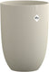 Elho sereh hoog 40 - bloempot voor binnen buiten - 100% gerecycled plastic - ø 39 x h 53.4 cm - paddenstoel beige