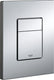 Grohe skate cosmopolitan bedieningspaneel toilet - dual flush - kunststof - spiegelend chroom