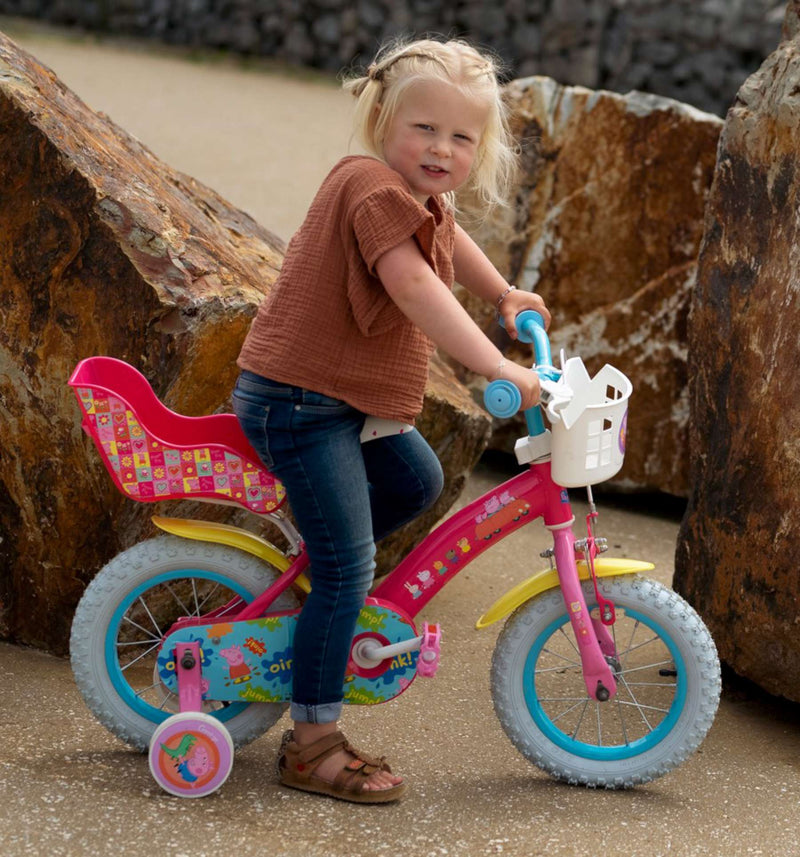 Afbeelding laden in galerijviewer, Peppa Pig Kinderfiets Meisjes 12 inch Roze
