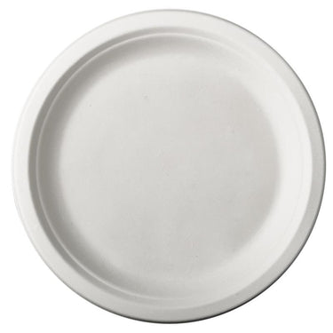 Papstar 12 borden suikerriet pure dia.23cm wit