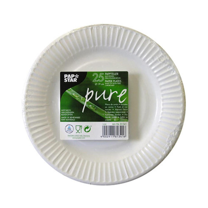 Afbeelding laden in galerijviewer, Papstar wegwerp (disposable) bord karton 19cm pak a 25st.
