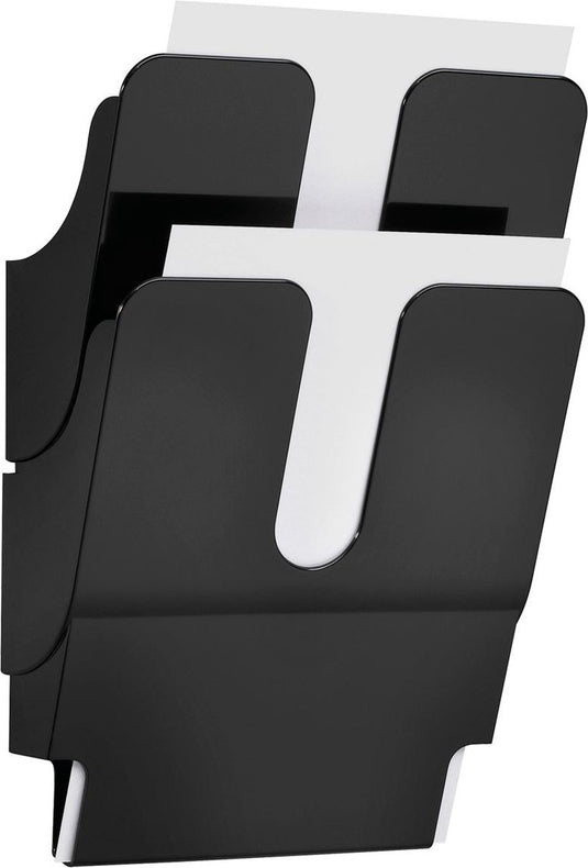 Durable wandbrochurehouder 1709008060 a4 zwart 2 stuks