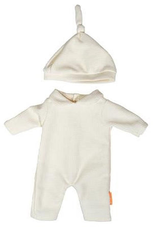 Miniland poppenpyjama met muts 38cm - poppenkleding accessoire. m