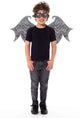 Little adventures - zwarte draak - vleugels masker set one size