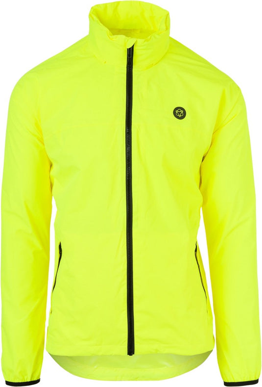 Agu go - regenjas - unisex - waterdicht poray 5000 - gerecycled polyester - reflecterend - compact - geel - l