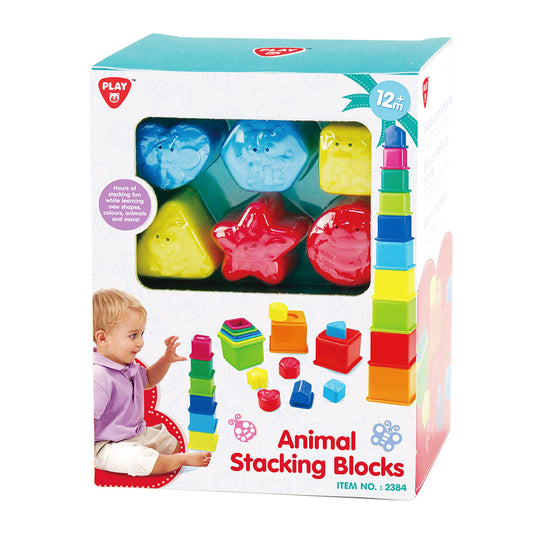 Playgo sorteer en leer stapelblokken