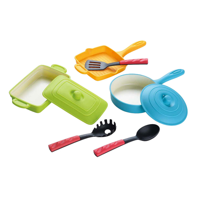 Afbeelding laden in galerijviewer, Playgo grilpannen set met accessoires - 8dlg.
