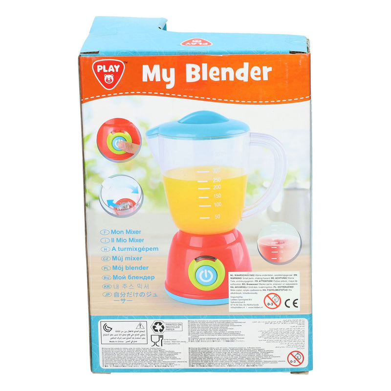 Afbeelding laden in galerijviewer, Playgo speelgoed blender met licht en fruit accessoires - keuken speelgoed.
