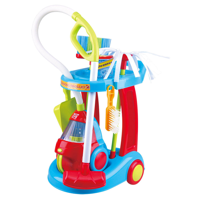 Afbeelding laden in galerijviewer, Play Schoonmaaktrolley met Stofzuiger Retro, 7dlg.
