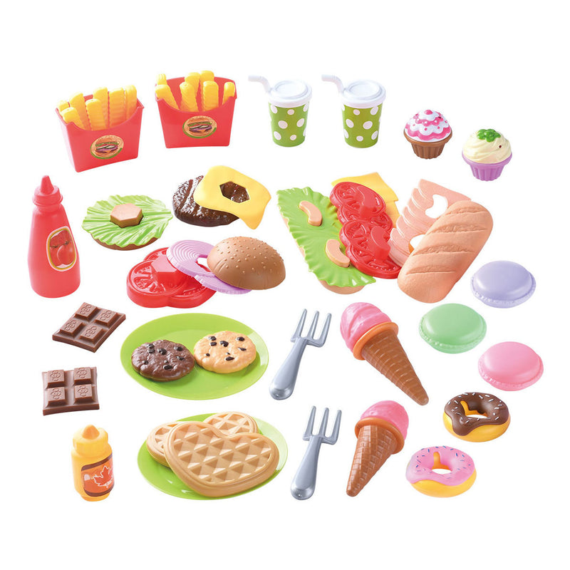 Afbeelding laden in galerijviewer, Playgo play speelgoed eten lunch en snacks speelset - 60-delig - speelgoedset.
