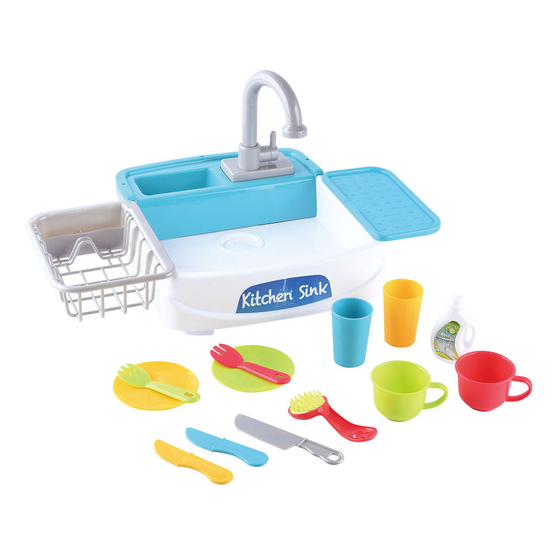 Afbeelding laden in galerijviewer, Playgo afwas speelkeuken speelset - 18dlg.
