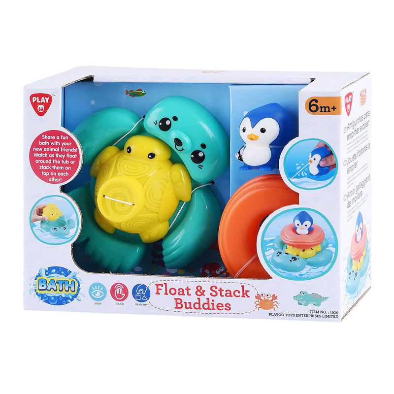 Afbeelding laden in galerijviewer, Playgo badspeelgoed stapel en drijvende zeedieren - 4dlg.

