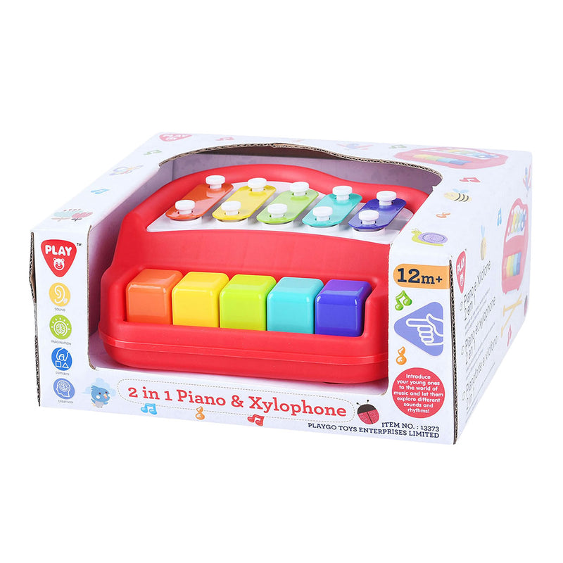 Afbeelding laden in galerijviewer, Playgo 2in1 piano en xylofoon
