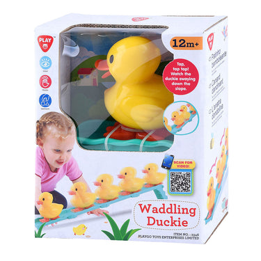 Playgo waggelende eend van de helling speelset