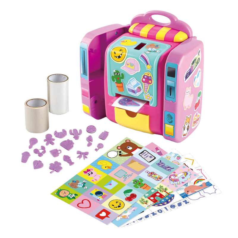 Afbeelding laden in galerijviewer, Playgo stickerstudio knutselset - 100 kleurrijke stickers voor kinderen.
