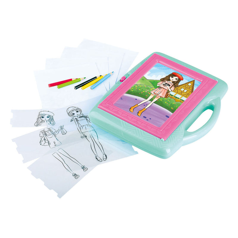 Afbeelding laden in galerijviewer, Playgo tekenprojector overtrekken modeontwerper - 28dlg.
