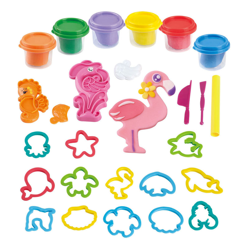 Afbeelding laden in galerijviewer, Playgo zeedieren kleiset - 6 kleipotjes

