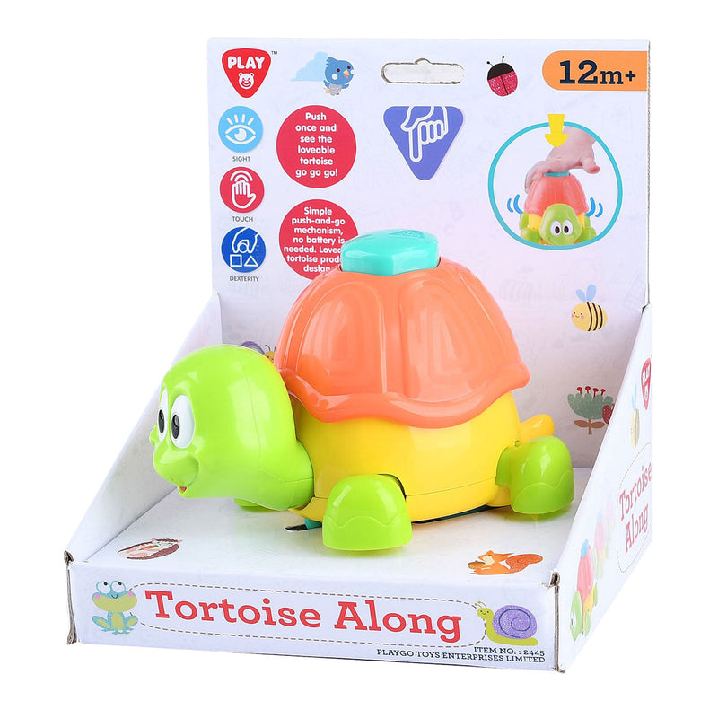 Afbeelding laden in galerijviewer, Playgo play schildpad speelgoed - lopende schildpad voor peuters - kleurrijk en educatief.
