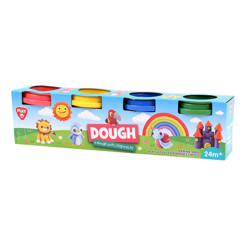 Afbeelding laden in galerijviewer, Playgo kleiset 4 kleuren - 4x56gram
