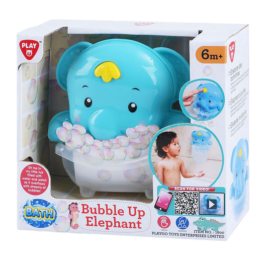 Playgo play badspeelgoed olifant bubbels badplezier multikleuren.