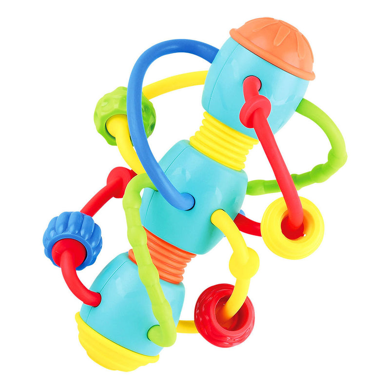 Afbeelding laden in galerijviewer, Playgo babyspeeltje met ringen en kralen
