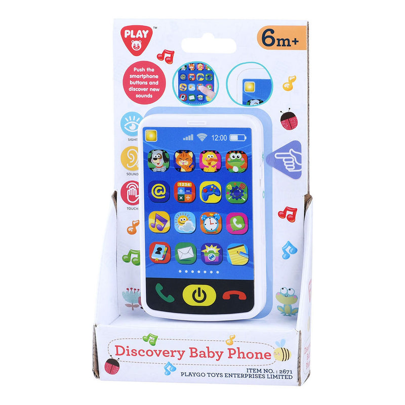 Afbeelding laden in galerijviewer, Playgo baby smartphone speelgoed met geluid en licht voor kinderen.

