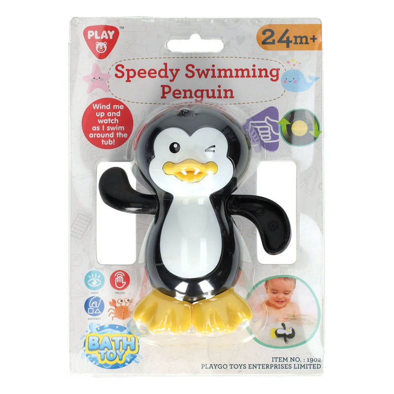 Afbeelding laden in galerijviewer, Playgo badspeelgoed speedy zwemmende pinguin
