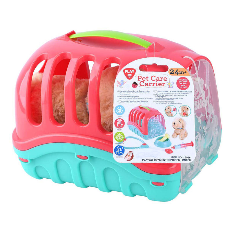 Afbeelding laden in galerijviewer, Playgo dieren reismandje met knuffelpuppy - 7dlg.
