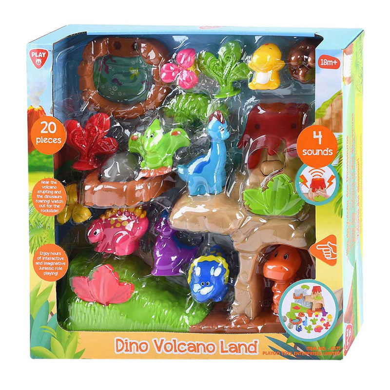 Afbeelding laden in galerijviewer, Playgo dino's met vulkaan speelset - 20dlg.
