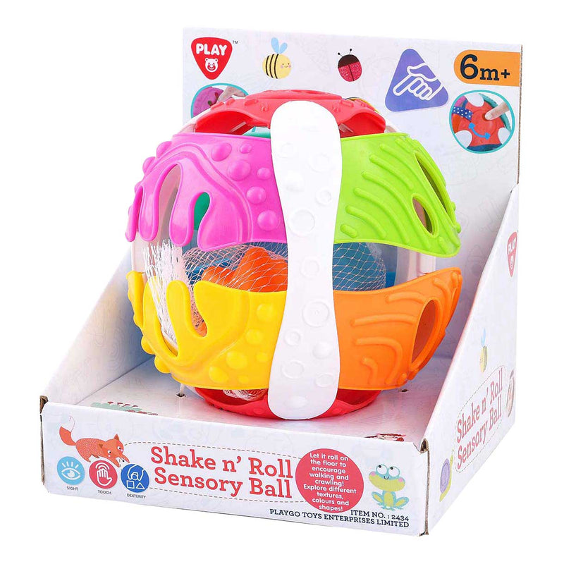 Afbeelding laden in galerijviewer, Playgo sensorische speelbal baby - kleurrijk speelgoed voor motoriek.
