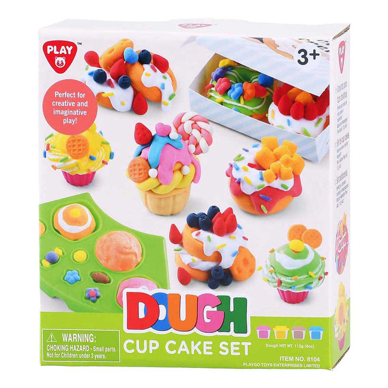 Afbeelding laden in galerijviewer, Playgo cup-cake kleiset - 4 kleipotjes
