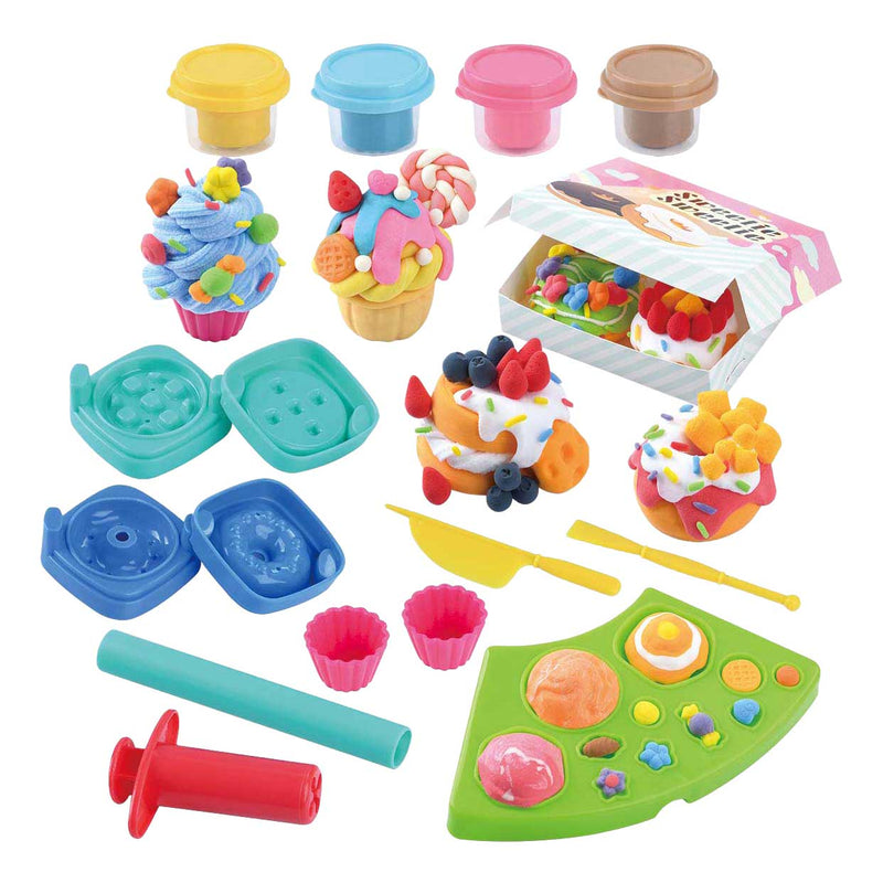 Afbeelding laden in galerijviewer, Playgo cup-cake kleiset - 4 kleipotjes
