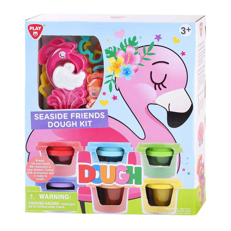 Afbeelding laden in galerijviewer, Playgo kustdieren kleiset - 6 kleipotjes
