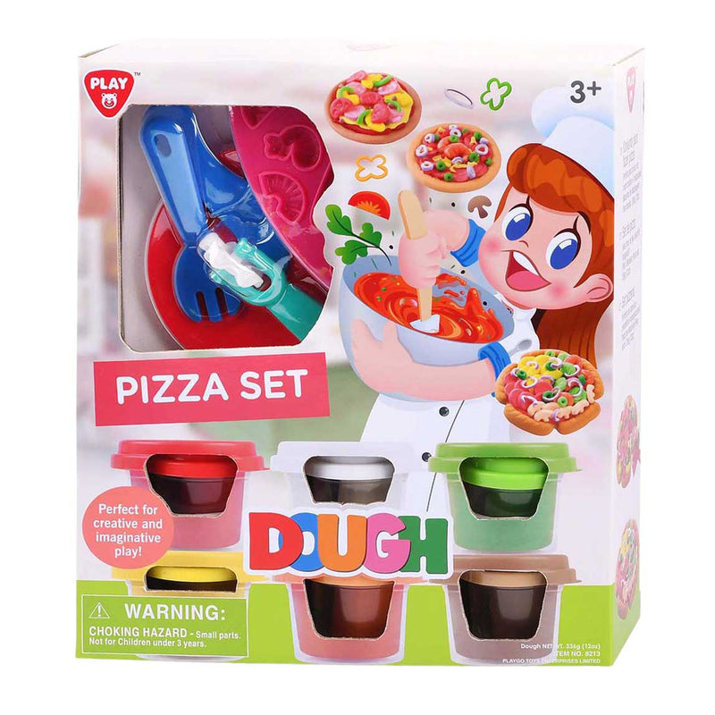 Afbeelding laden in galerijviewer, Playgo pizza kleiset - 6 kleipotjes

