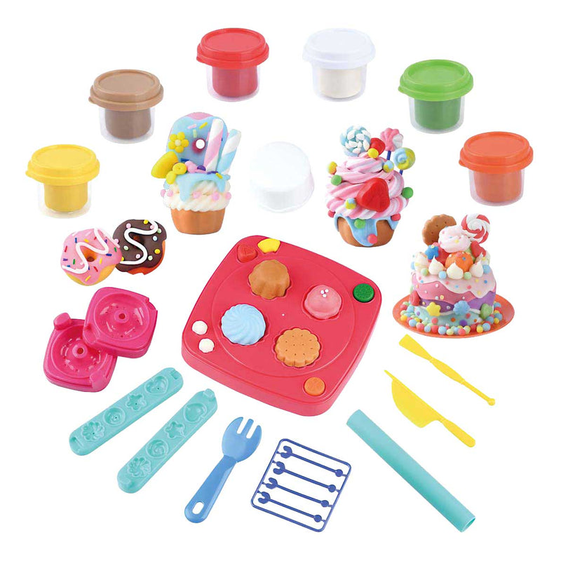 Afbeelding laden in galerijviewer, Playgo toetjes kleiset - 6 kleipotjes
