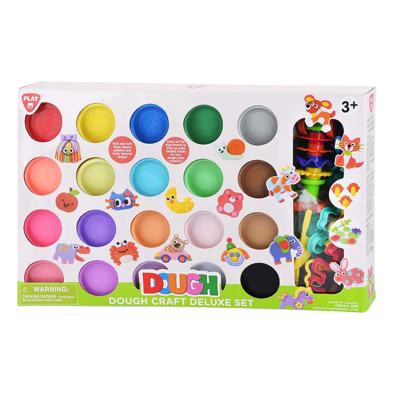 Afbeelding laden in galerijviewer, Playgo luxe knutsel kleiset - 20 kleipotjes
