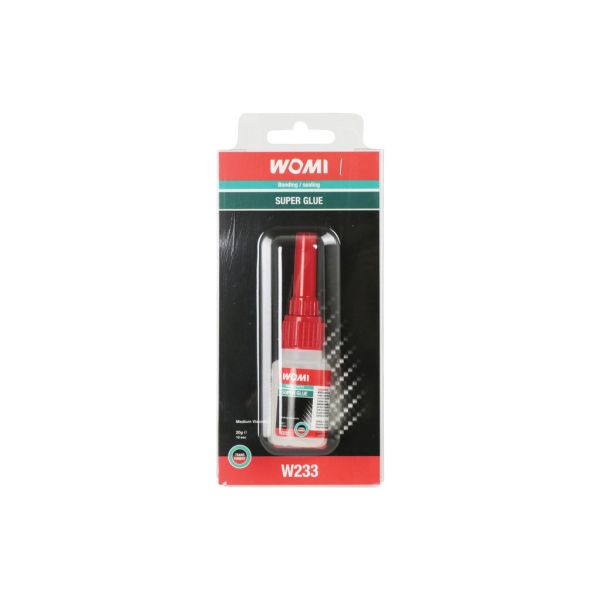 Afbeelding laden in galerijviewer, Womi w223 secondelijm – 20 g transparant – sneldrogend – sterke hechting – multifunctionele reparatielijm
