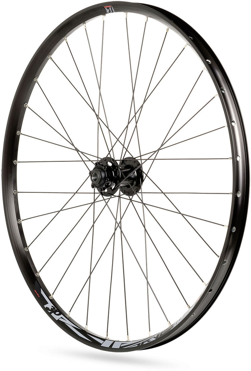 Afbeelding laden in galerijviewer, Rodi wielset tryp 25 29 met steekas 15x100 en 9x135 - 6 bouts remschijfbevestiging - 8 9 10 11 speed - zwart
