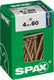 Spax schroefdoos houten schroef platte kop (4,5 x 60 mm)