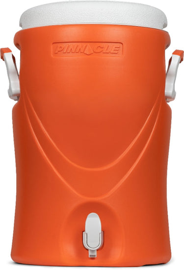 Pinnacle platino 5 gallon - geïsoleerde drankdispenser drankkoeler met kraantje - 20 liter - oranje