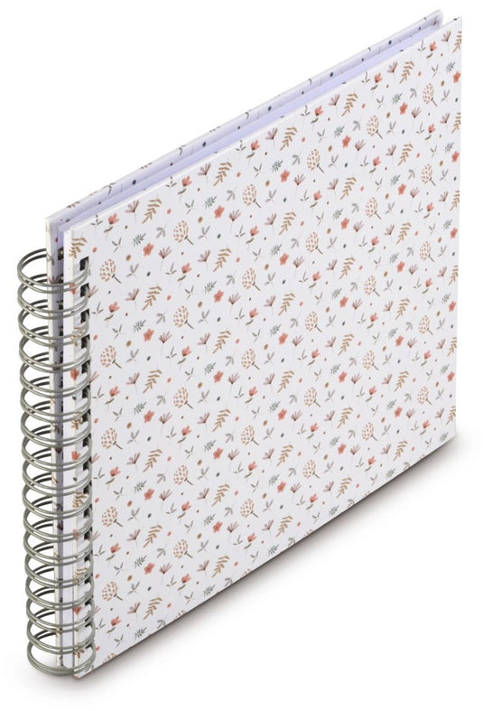 Hama spiraalalbum floral, 28x24 cm, 50 witte pagina's