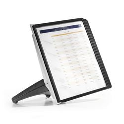 Durable standaard voor bureaustandaard sherpa soho 5 - 5540 zwart din a4 aantal meegeleverde displaypanels 5