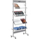 Folderhouder kerkmann metaal 73x160x31cm 12xdin a4 wieltjes