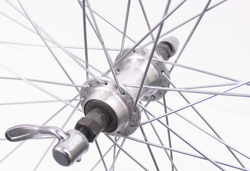 Afbeelding laden in galerijviewer, Achterwiel 28 x 1 4 aluminium freewheel qr - zwart
