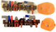 Gereedschapriem 10-delig in net 77x18x9cm