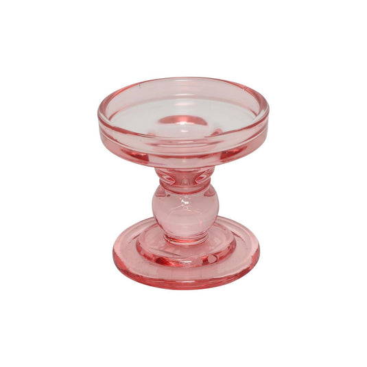 Countryfield cleo kandelaar donker roze 8,5x8,5x8,5cm
