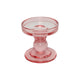 Countryfield cleo kandelaar donker roze 8,5x8,5x8,5cm