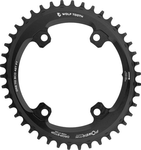 Afbeelding laden in galerijviewer, Wolf tooth components elliptical 110 bcd asymmetric 4-arm chainring for shimano grx
