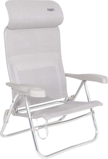 Crespo - strandstoel - al 205 - compact - licht grijs